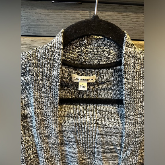 Croft and Barrow Women's Gray Marled Cardigan Size Large - Picture 2 of 5